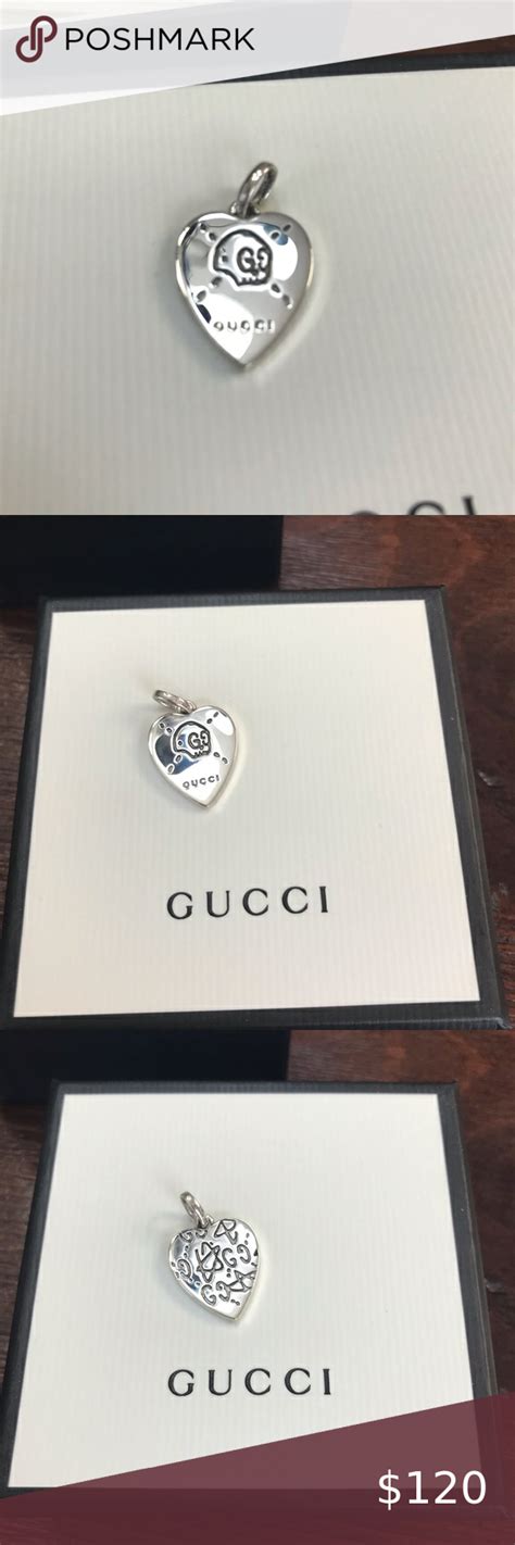 gucci ghost heart necklace|gucci ghost ring in silver.